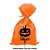 Saco para Surpresas de Halloween Personalizado - Abóbora - 13x25cm - 10 unidades - Rizzo - Imagem 1