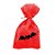 Saco para Surpresas de Halloween - Morcego - 13x25cm - 10 unidades - Rizzo - Imagem 1