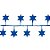 Fio Metalizado Fantasia - Estrelas Azul - 2,7m - 1 unidade - Cromus - Rizzo - Imagem 1