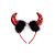 Tiara Diabinha de Halloween - Paetê - 18cm - 1 unidade - Cromus - Rizzo - Imagem 1