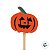 Pick Decorativo de Halloween - Abóbora Laranja - 12cm - 12 unidades - Cromus - Rizzo - Imagem 3