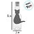 Garrafinha de Plástico com Aplique - Gato Halloween - 10 unidades - Rizzo - Imagem 2
