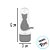Mini Tubete com Aplique - Gato Halloween - Preto - 10 unidades - Rizzo - Imagem 2