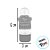 Mini Tubete com Aplique - Frankenstein Halloween - Preto - 10 unidades - Rizzo - Imagem 2
