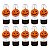 Mini Tubete com Aplique - Abóbora Halloween - Preto - 10 unidades - Rizzo - Imagem 1