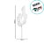 Galho Decorativo - Folhas Brancas - 59cm - 1 unidade - Cromus - Rizzo - Imagem 2