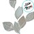 Galho Decorativo - Folhas Brancas - 59cm - 1 unidade - Cromus - Rizzo - Imagem 4