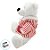 Urso de Pelúcia com Roupão Listrado Vermelho - 25cm - 1 unidade - Rizzo - Imagem 3