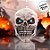 Máscara de Halloween - Caveira com LED - 29cm - 1 unidade - Cromus - Rizzo - Imagem 3