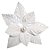 Poinsétia Decorativa - Veludo Off White - 20cm - 1 unidade - Rizzo - Imagem 1