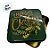 Lata de Metal de Natal Quadrada - Verde - 17x17x5,8cm - 1 unidade - Rizzo - Imagem 4