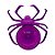Porta Doces - Aranha - Roxo - 23cm - 1 unidade - Rizzo - Imagem 1