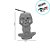 Enfeite Decorativo de Halloween - Mini Esqueleto Vela com Luz - 11cm - 1 unidade - Rizzo - Imagem 3