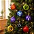Bola de Natal Colorida Perolada - Bruxinhos - 8cm - 8 unidades - Rizzo - Imagem 1