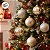 Bolas de Natal em Tubo - Brilho Fosco e Glitter  - Nude - 8cm - 6 unidades - Cromus - Rizzo - Imagem 6