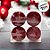 Bola de Natal de Veludo - Vinho - 10cm  - 4 unidades - Cromus - Rizzo - Imagem 3