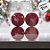 Bola de Natal de Veludo - Vinho - 10cm  - 4 unidades - Cromus - Rizzo - Imagem 3