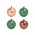Bola de Natal Lisa - Champanhe, Marrom e Verde - 10cm  - 4 unidades - Cromus - Rizzo - Imagem 1