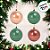 Bola de Natal Lisa - Champanhe, Marrom e Verde - 10cm  - 4 unidades - Cromus - Rizzo - Imagem 3