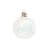Bola de Natal com Glitter - Prata - 10cm  - 1 unidade - Cromus - Rizzo - Imagem 1