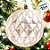 Bola de Natal Trançada - Champanhe - 8cm - 6 unidades - Cromus - Rizzo - Imagem 3
