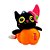 Gato Abóbora com Chapéu de Pelúcia Personalizado - 22cm - 1 unidade - Rizzo - Imagem 3