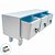 Mini Gaveteiro de Mesa 3 Gavetas - Azul Claro - 30x9x12cm - 1 unidade - Rizzo - Imagem 4