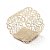 Porta Guardanapo Creme - 3cm - 6 unidades - Cromus - Rizzo - Imagem 1