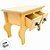 Mini Gaveteiro de Mesa 2 Gavetas - Amarelo Candy - 13x22x17cm - 1 unidade - Rizzo - Imagem 4