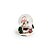 Enfeite Decorativo de Natal - Globo de Neve com Boneco de Neve Esquiando - 6cm  - 1 unidade - Cromus - Rizzo - Imagem 1