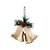 Enfeite para Pendurar Natal - Sino Ouro com Arranjo - 19cm - 1 unidade - Cromus - Rizzo - Imagem 1