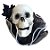 Acessório de Halloween Caveira com Presilha - Preto - 8x16cm - 1 unidade - Rizzo - Rizzo - Imagem 3