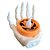 Vela Led - Mão Caveira Laranja - 5x4cm - 1 unidade - Rizzo - Rizzo - Imagem 4