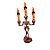 Candelabro de Halloween com Vela Led - Laranja - 35x9cm - 1 unidade - Rizzo - Rizzo - Imagem 4