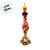 Enfeite Decorativo de Halloween Com Luz - Castiçal Esqueleto Laranja - 20,5x6x6cm - 1 unidade - Rizzo - Rizzo - Imagem 3
