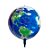 Balão de Festa Microfoil 22'' 55cm - Planeta Terra - 1 unidade - Rizzo - Imagem 1