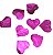 Confete Metálico Coração para Balão - Pink - 25g - 1 unidade - Rizzo - Imagem 1