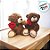 Urso de Pelúcia Marrom Claro com Flor - 24cm - 1 unidade - Rizzo - Imagem 3