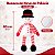 Boneco de Neve de Pelúcia Listrado - 40cm - 1 unidade - Rizzo - Imagem 2