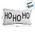 Almofada HoHoHo - Branco, Vermelho - 50x30cm - 1 unidade - Cromus - Rizzo - Imagem 2