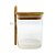 Pote de Vidro Hermético com Tampa e Colher de Bambu - 12,5x8cm - 525ml - 1 unidade - Rizzo - Imagem 1
