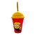 Copo com Tampa e Canudo - Minions Cansado e Com Banana - 280ml - 1 unidade - Plasútil - Rizzo - Imagem 1