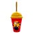 Copo com Tampa e Canudo - Minions Cansado e Com Banana - 280ml - 1 unidade - Plasútil - Rizzo - Imagem 3