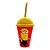 Copo com Tampa e Canudo - Minions Deitado e Forte - 280ml - 1 unidade - Plasútil - Rizzo - Imagem 3