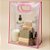 Sacola Transparente PVC com Alça - Rosa - 40x30x12cm - 1 unidade - Rizzo - Imagem 1