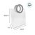 Sacola Transparente Fosca PVC com Alça Redonda de Couro Branco - 27x23x11cm - 10 unidades - Rizzo - Imagem 3