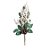 Galho Decorativo de Natal - Frutinhas Brancas com Pinha Nevada - 35cm - 1 unidade - Cromus - Rizzo - Imagem 1
