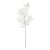 Galho Decorativo - Folhagem Branca Nevada de Glitter - 67cm - 1 unidade - Cromus - Rizzo - Imagem 1
