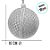 Bola de Natal - Palha e Juta Rústica - 10cm - 4 unidades - Cromus - Rizzo - Imagem 2
