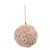 Bola de Natal - Peluciada Marrom Claro - 10cm - 4 unidades - Cromus - Rizzo - Imagem 1